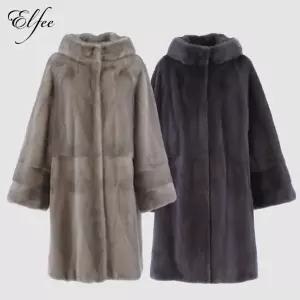 [하프클럽/진도]24FW  진도 엘페 휘메일 풀스킨 밍크 후드 코트- 실버블루,그레이(EC14)