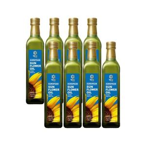 백설 유러피안 해바라기유 500ml x8개