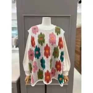 [러브앤쇼](신세계 사우스시티)플라워자수 니트베스트 LCEMGKV01