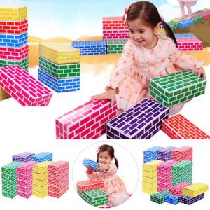 종이벽돌블럭 A형 (중형 35P) 컬러 종이블록 쌓기놀이 만들기 두뇌발달 어린이집 유치원