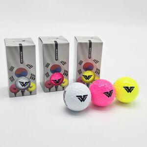 비거리 20m 보장 물에뜨는 센트라이트 고반발골프공 스크린 비거리골프공 선물 2개입, 핑크 유광