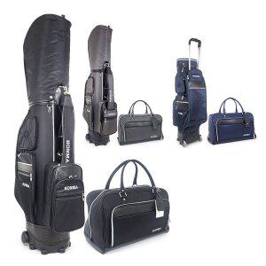GENSHO 혼마 바퀴형 휠 캐디백 경량 보스턴백 국내산 골프백 세트
