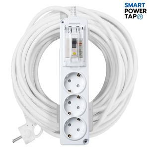 스마트파워탭 고용량 멀티탭 3구 4000W 연장선 / 10M 15M 20M 누전차단 배선차단 전기 리드선