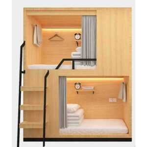 캡슐침대 원룸 벙커 침대 직원 기숙사 유스 호스텔 100
