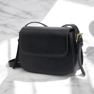 게더릭 더블 투웨이 크로스백 블랙 숄더백 가죽 가방 여성 크로백