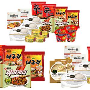 자취생 1인가구 즉석식품 조리 밥 반찬 라면 세트 17종 직장인 혼밥 간편식 필수템 14종