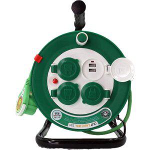 러그 3구 USB 15M 멀티탭 이지콕 플러그 캡형 전기 연장선 릴선 멀티콘센트