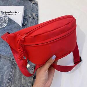 [JHQQN931_4B]러닝 크로스 힙쌕 힙색 핸드폰 허리 백 레드