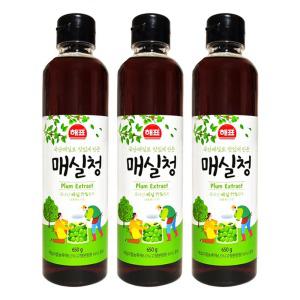 해표 국산 매실로 맛있게 만든 매실청 650g x 3개