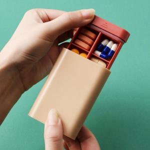 핑크 비타민 휴대 약통 씨큐 밀폐 알약 케이스 (WFBA1A7)