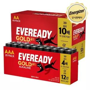 에너자이저 EVR 알카라인 건전지 20입 (AA/AAA) 택 1
