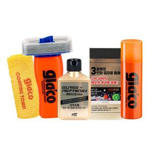 소프트99 글라코 슈퍼비딩 발수코팅제+고성능 유막제거제+사이드미러 코팅제 3종세트(DX+G73+G65X)