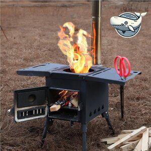 [기타]소형 야외 화목 난로 캠핑용 장작 난로 (WFGYIQL)