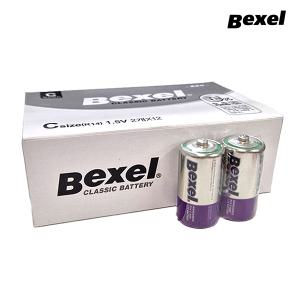 벡셀 망간 R14 C사이즈 건전지 (24개입) 벌크 1.5V C형