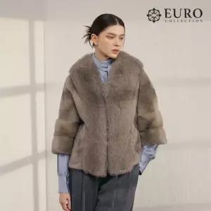 [최초가 799 000원][유로컬렉션] 휘메일 풀스킨 밍크 사가폭스 헤리 케이프