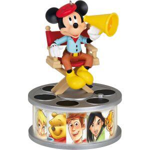 Hallmark Keepsake 크리스마스 장식품 디즈니 100주년 원더 디렉터 미키 마우스 빛과 사운드
