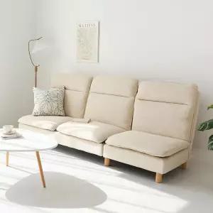 /마전동상회 패브릭 리클라이너 좌식소파 3인용 거실 소파