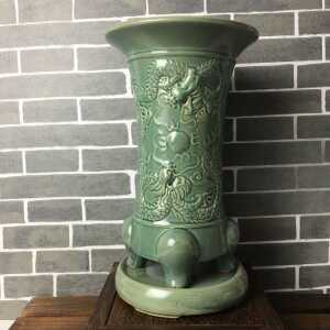 청자 난 화분 동양난 거실 개업 인테리어 도자기 난분