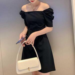 블랙 미니 원피스 여름 스퀘어넥 소개팅룩 여친룩