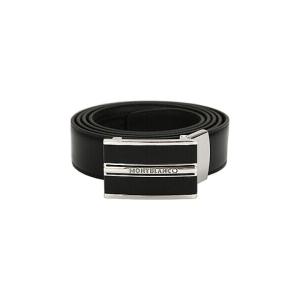 [몽블랑] 남성 30mm 레더 벨트 블랙 118421 BLACK