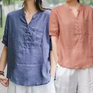 [로즈엘리][2컬러] 블루코랄 여름 인견 시원한 반팔셔츠 쿨링 티셔츠