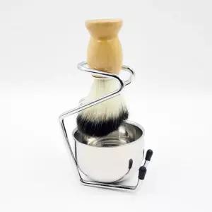 면도 용품 세트 브러쉬+거품기 바버샵 면도브러쉬세트 쉐이빙브러쉬 거품솔