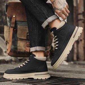 [라일리] Rly 남성 캐주얼 워커 하이탑 슈즈 데일리 키높이 신발