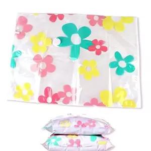 이불비닐봉투 이사물건보관 진공 압축팩 꽃무늬 대형 (WFFYP6U)