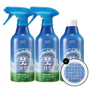 해피바스 필쏘굿 대용량 풋샴푸 발냄새제거 500ml 2입+500ml리필