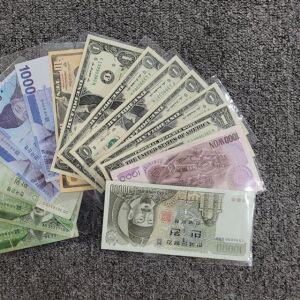 [제이커머스]지폐홀더 100장 동전 앨범 지폐보관팩 수집용품 100장지폐 동전앨범 지폐수집용품