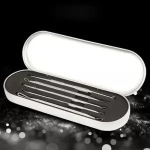 5종 케이스 보관함 피지제거기 피지압출기/스틱/간편/흡입기/제거/모공/케어/바늘/압출/피지/제거기