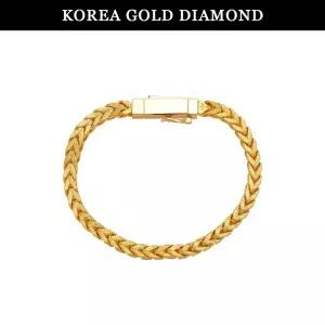 갤러리아 순금 팔찌 24K 남자 사각 기둥 체인 금팔찌 37.5g