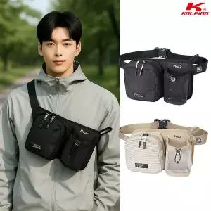 [콜핑] 공용 사계절 물병수납 등산 힙색 슬링백 가방 KSC337VB4U