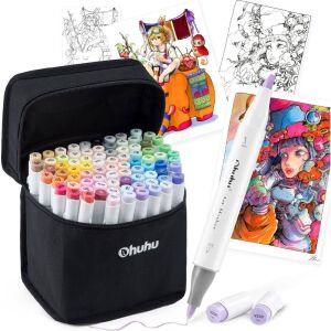 일러스트 브러쉬 오후후 80색세트 마카펜