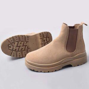 고급 남성 스웨이드 첼시 부츠 발목 구두 슈즈 신발