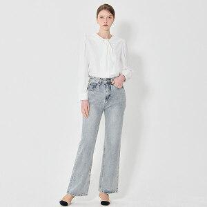 [머스트비][머스트비(MUSTBE)] 베이직 워싱 배기핏 데님팬츠 (택가격 99000원)