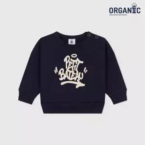 [보리보리/쁘띠바또]쁘띠바또 베이비 오가닉 PB X JBesset 맨투맨 (NTW41TM12F_DN)