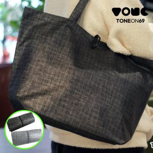 체크 리유저블백 부직포가방 접이식 쇼핑백 장바구니