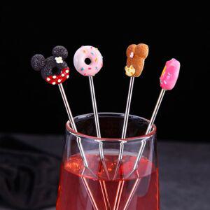 [펀아이템]샹그리아 머들링 홈카페 땡땡이 도넛 머들러 롱 스푼 모히또머들러 칵테일머들러 하이볼 롱스푼