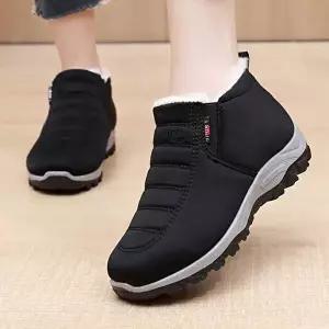 겨울 패딩 슬립온 털운동화 패션 스니커즈 여자-WD99C87