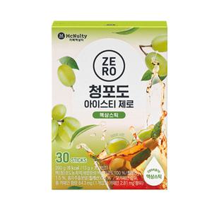 맥널티 제로 칼로리 청포도 아이스티 액상스틱 13g 30개입