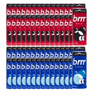 부르르 제로사이다 + 콜라 각 250ml 30캔씩 총60캔