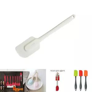 미스터베이쿡 실리콘 주걱 아이보리/알뜰 스패츌러 요리 제빵 깔끔이 반죽 주방 베이킹 가정용 다용도