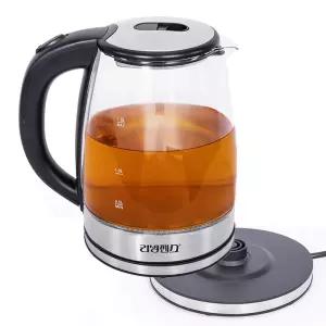 리빙센스 1860 더글라스 유리 전기 무선 포트 1.8L/주방/부엌/가정/홈카페/다용도/보리차/커피/녹차