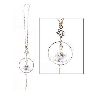 차걸이 링 연꽃 악세사리 차량용 장식용품 실버 불교 액막이 차동차장식