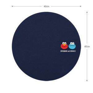 세서미)네이비메모리폼원형방석