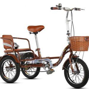 성인용 세발 자전거 할아버지 역삼륜 바구니 인력거 바이크 어른용 삼천리