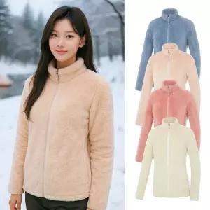 콜핑 여성 후드 일체형 겨울 경량 패딩자켓