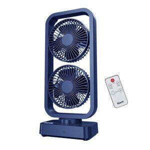 [기타]B루베크007 리모컨 듀얼팬 양날개 선풍기 USB충전식 (WFHU6UC)