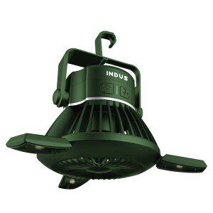 [인더스] 미니 랜턴 타프팬 캠핑용 선풍기 INO-D04TG 레트로그린